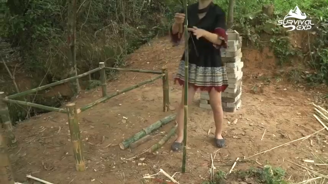 户外竹床，累了有地方休息了(6)拜托小手点关注，投币，三连哦