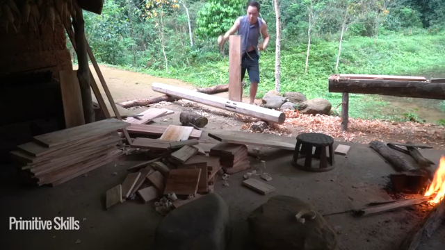 第三季更新高清E118大水车(4)真人我的世界-空手发展-单人炼铁