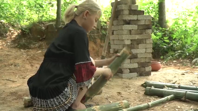 户外竹床，累了有地方休息了(4)拜托小手点关注，投币，三连哦