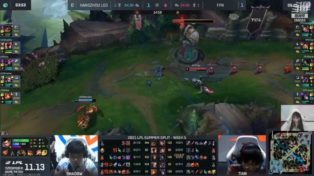 【2021-07-09 20点场】萌面酥：OB解说FPX VS LGD