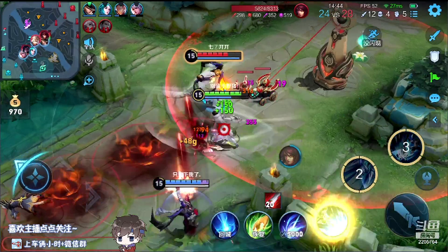 我在斗鱼看声优赵猥琐直播王者荣耀