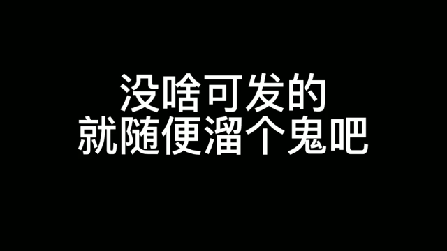 就随便溜个鬼吧 岂可休 被我装到了