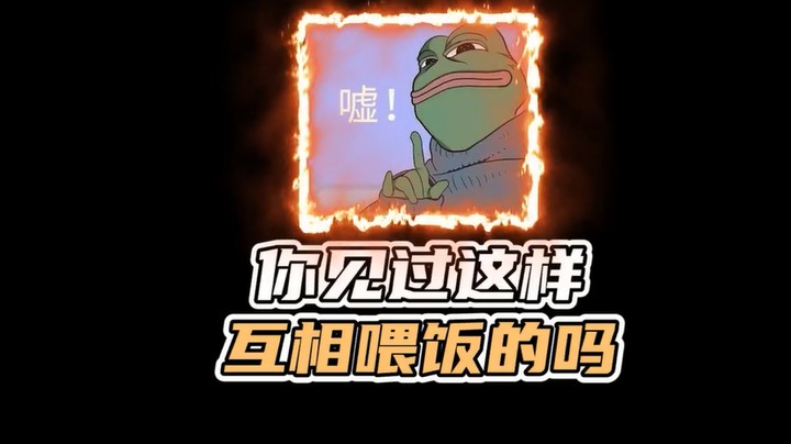 你见过这样互相喂饭的吗？