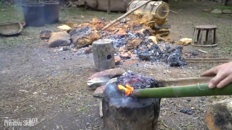 E60炼铁!炼铁啦18【真人我的世界-空手发展-单人炼铁】