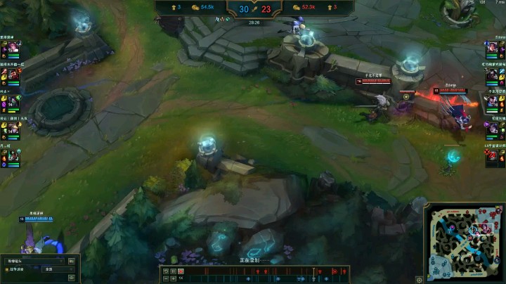 和阿卡丽2v5传送拿五杀