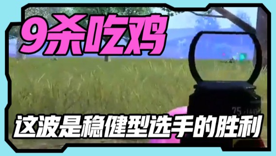 9杀吃鸡，这波是稳健型选手的胜利