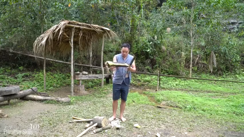 E61打铁！打一把40米的大菜刀15【真人我的世界-空手发展-单人炼铁】