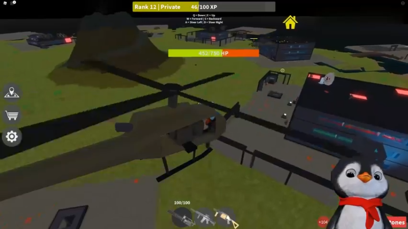 【游戏实况】：Roblox战争大亨！建造军事基地！黑鹰直升机消灭敌军？面面解说《罗布乐思》