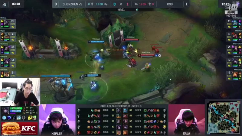【2021-07-15 18点场】解说王多多：王多多：二路RNG V5