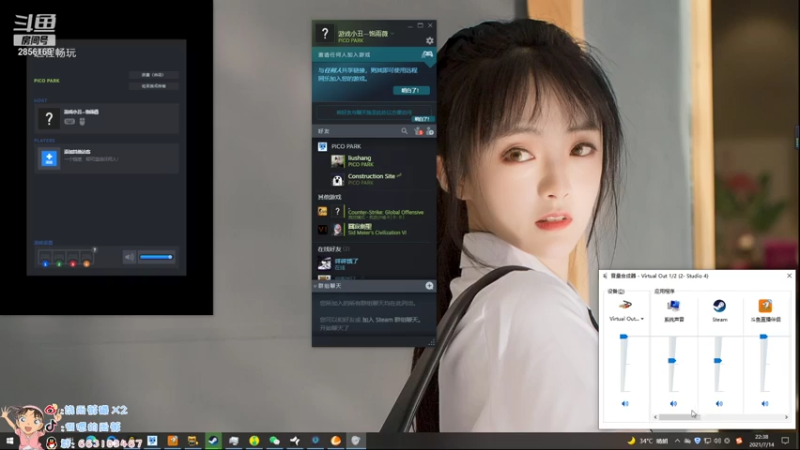 【2021-07-14 22点场】很嗯的雨薇：雨薇：新游戏picopark
