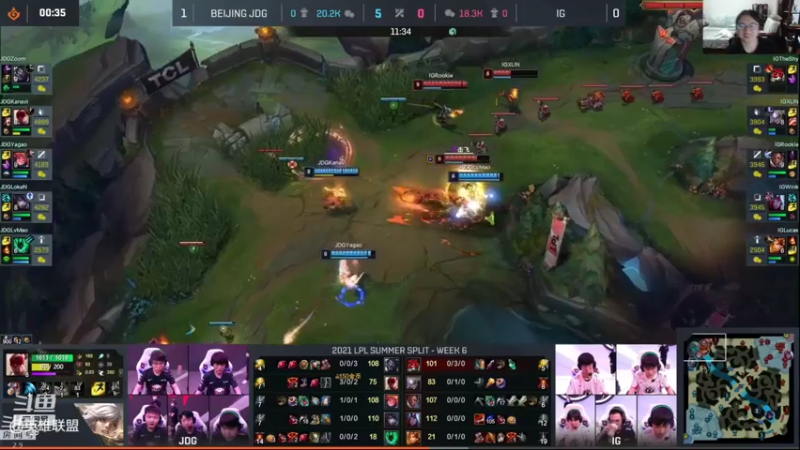 【2021-07-16 21点场】教练JoKer：今天TT对LGD IG对JDG