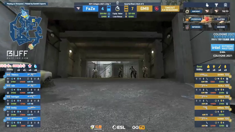 【2021-07-17 05点场】CSGO解说爱华：【爱华】科隆六强赛 红星 vs FAZE