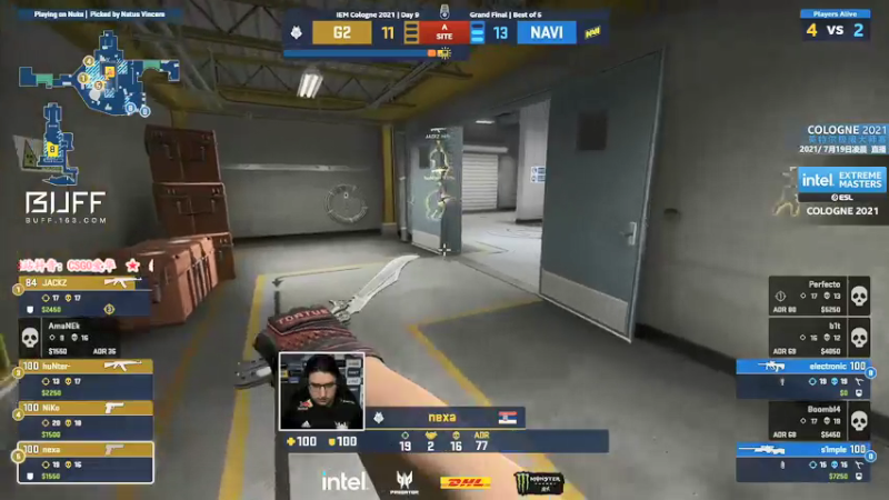 【2021-07-19 01点场】CSGO解说爱华：【爱华】IEM科隆决赛 G2 vs NV