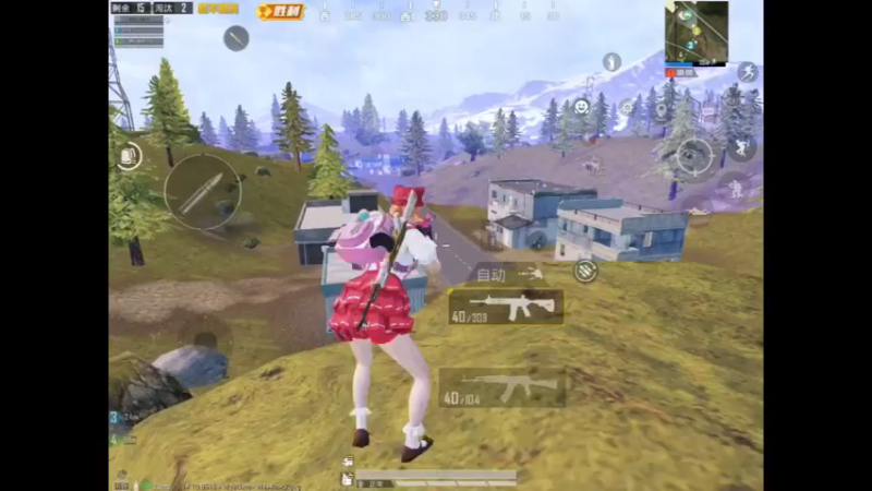 和平精英：扫车瞎子终于扫中了一次