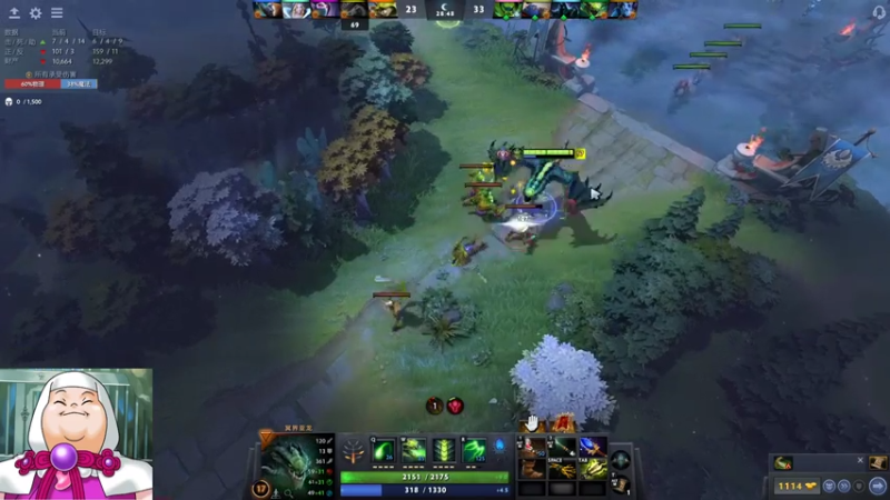 斗鸡dougay+ DOTA2：冥界亚龙伤害爆炸，成功拿下十一杀，轻松取胜