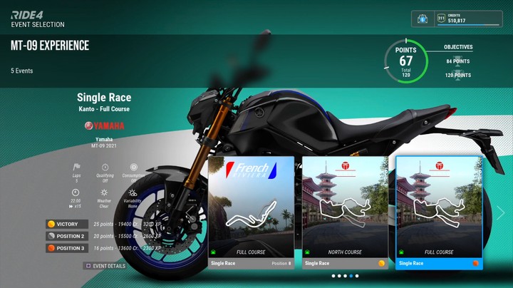 Ride 4   Yamaha MT-09