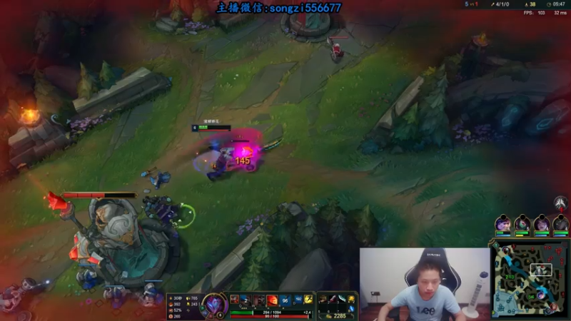 【2021-07-21 01点场】douyu丶松子：蛮王：版本T0 选到=包赢