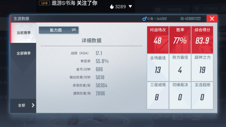17kd玩家的上分之路