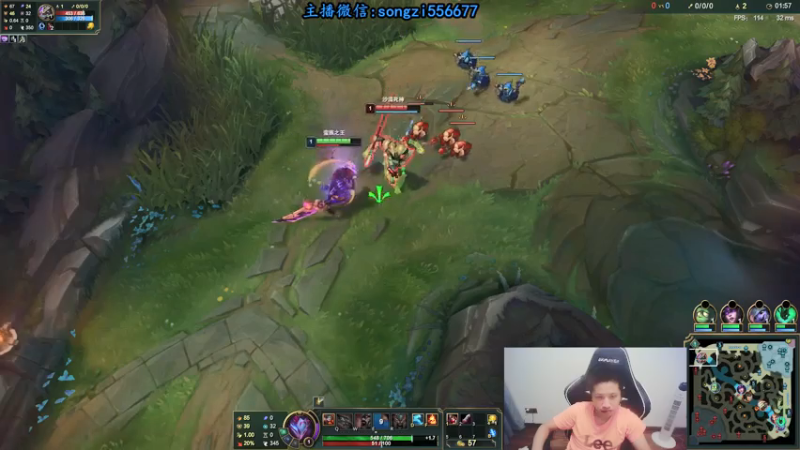 【2021-07-24 23点场】douyu丶松子：蛮王：版本T0 选到=包赢