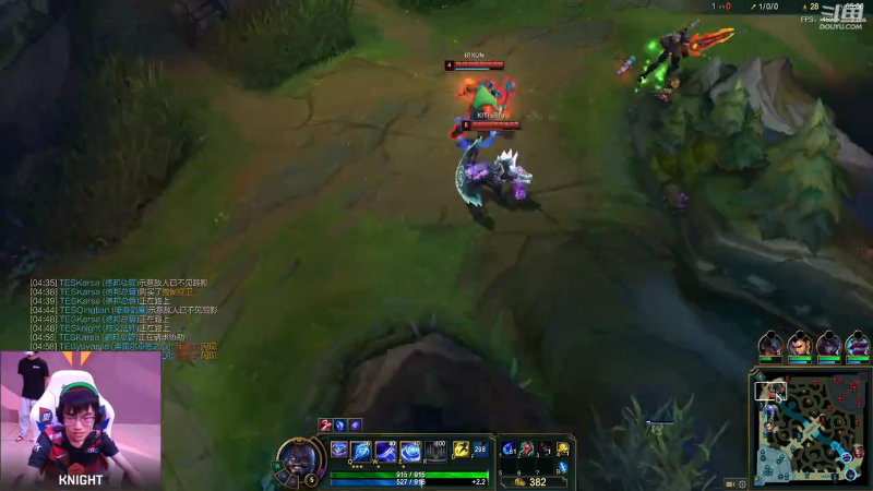 2021LPL夏季赛TESvsIG Knight第一视角