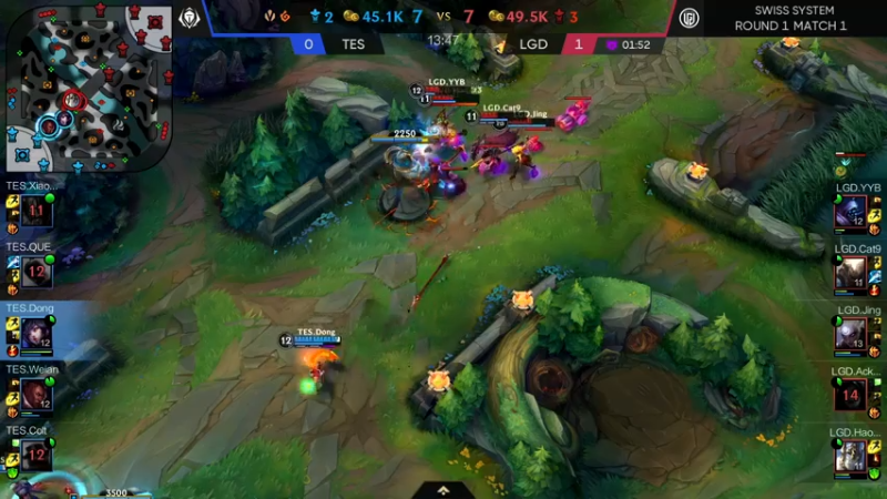DOUYU_33TESvsLGD解说赛程第二局开始7