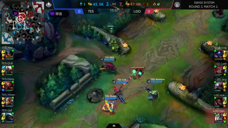 DOUYU_33TESvsLGD赛程开始7