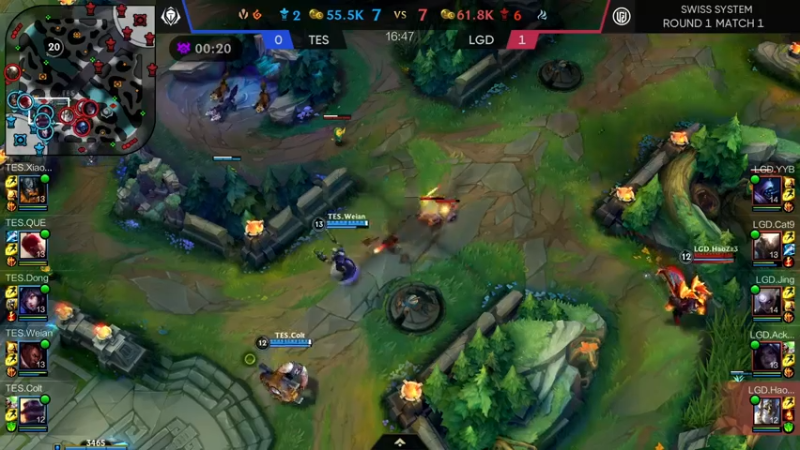 DOUYU_33TESvsLGD解说赛程第二局结束