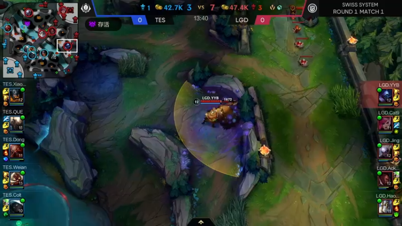 DOUYU_33TESvsLGD赛程开始8