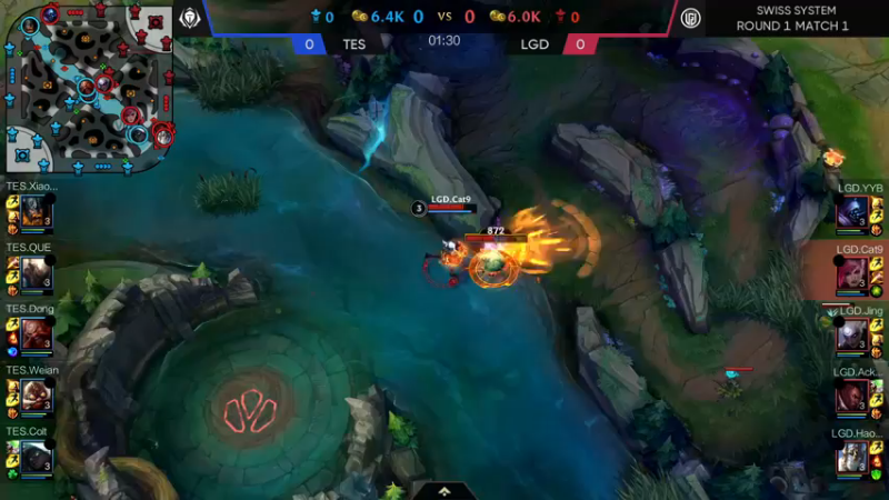 DOUYU_33TESvsLGD赛程开始2