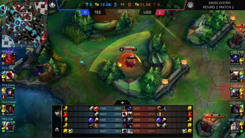 DOUYU_33TESvsLGD解说赛程第二局开始1