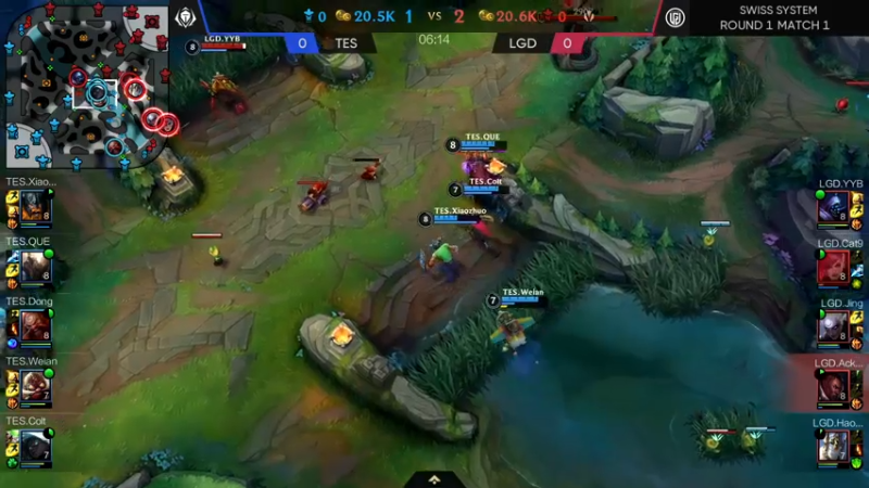 DOUYU_33TESvsLGD赛程开始3