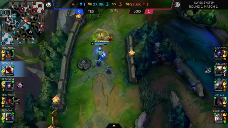 DOUYU_33TESvsLGD解说赛程第二局开始4