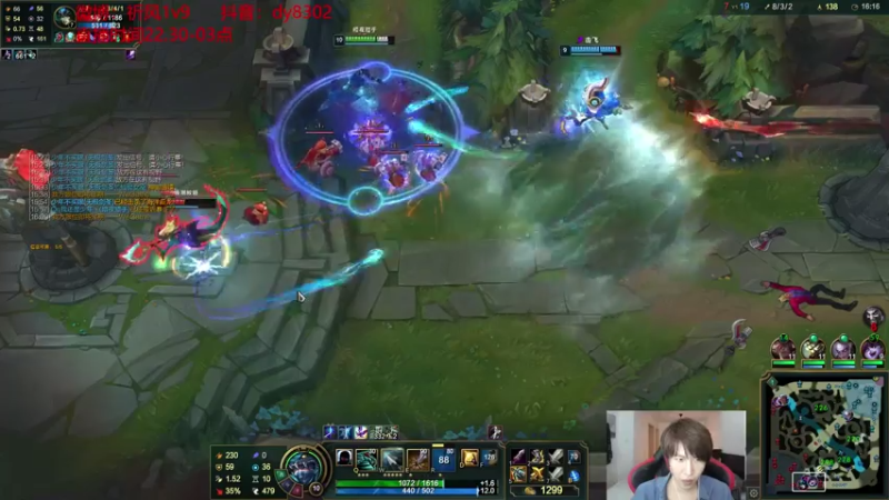 【2021-07-28 02点场】祈风1v9：国服第一VN！一个打八百多个！