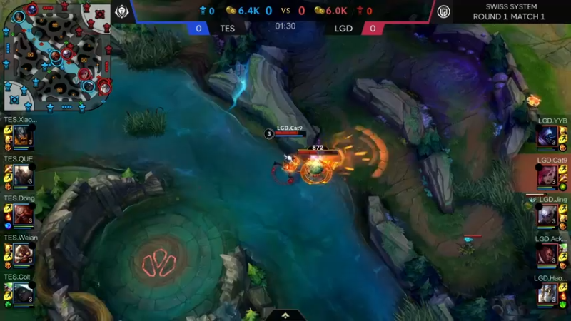 DOUYU_33TESvsLGD赛程开始2