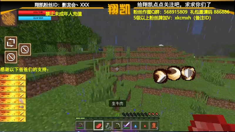 【2021-07-28 22点场】末影龙协会丶翔凯：【翔凯】斗罗大陆mod生存