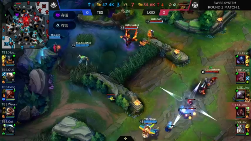 DOUYU_33TESvsLGD赛程开始12