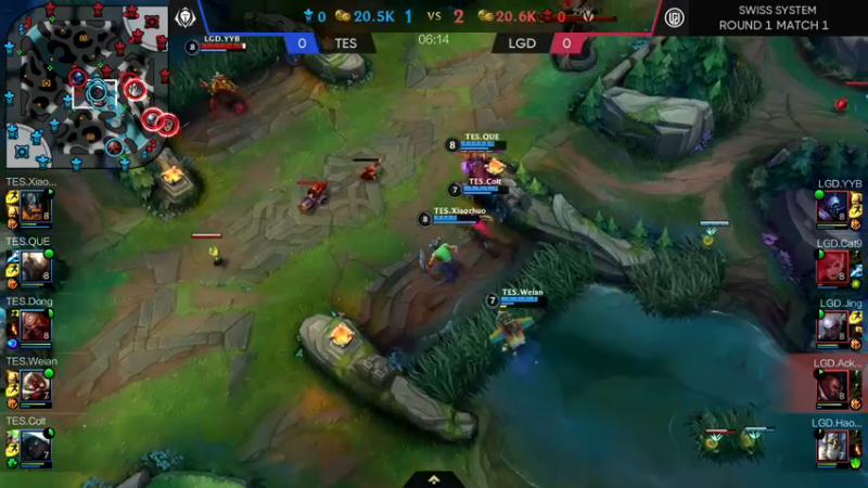 DOUYU_33TESvsLGD赛程开始3