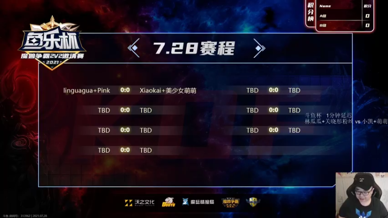 【TED出品】斗鱼杯AB组KOF 林瓜瓜+Pink vs 小凯+萌萌 1 双大屁股