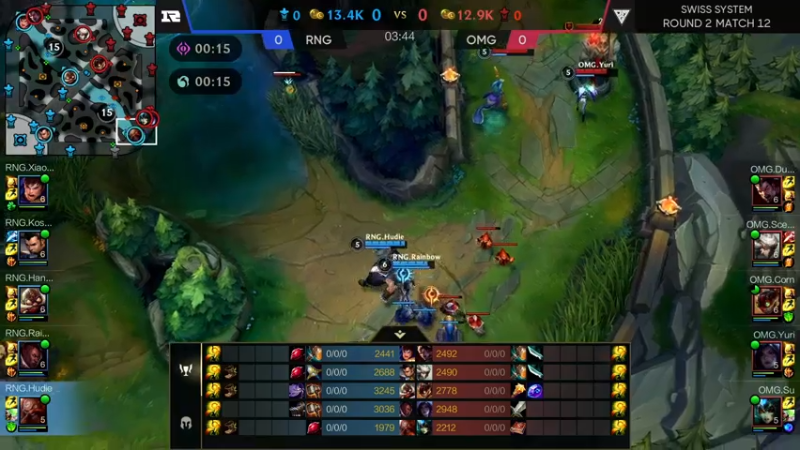 【LOL手游】超燃热身赛OMGvsRNG解说1