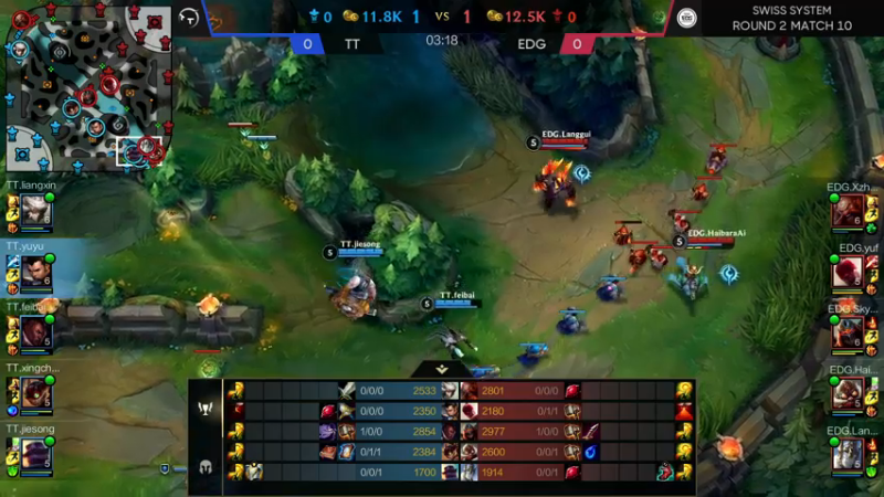 【LOL手游】超燃热身赛TTvsEDG赛事解说2