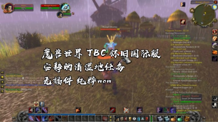 魔兽世界 TBC 怀旧国际服 安静的清湿地任务C 无插件 纯粹wow