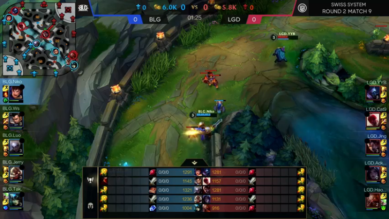 【LOL手游】超燃热身赛LGDvsBLG赛事解说2