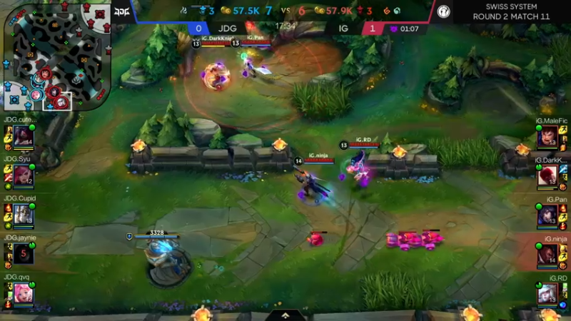 【LOL手游】超燃热身赛IGvsJDG 第二局IG胜利
