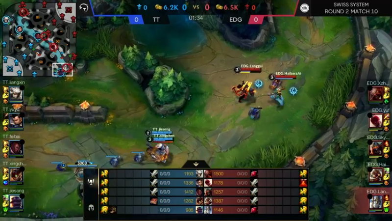 【LOL手游】超燃热身赛TTvsEDG赛事解说1