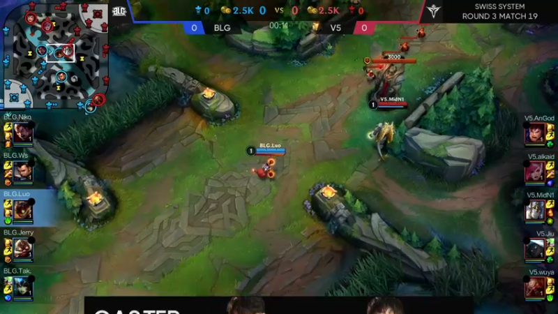 【LOL手游】7.30日赛事BLGvsV5赛事解说1