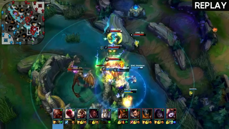 【LOL手游】超燃热身赛OMGvsRNG解说赛事第二局