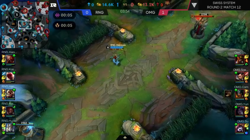 【LOL手游】超燃热身赛OMGvsRNG解说赛事第二局