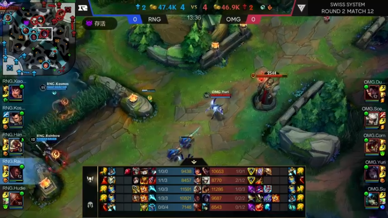 【LOL手游】超燃热身赛OMGvsRNG解说5