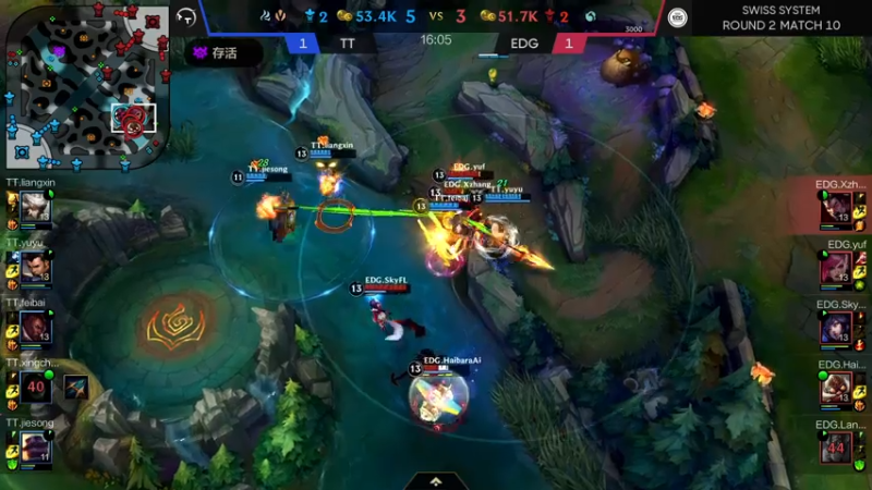 【超燃热身赛TTvsEDG第三局赛事解说9
