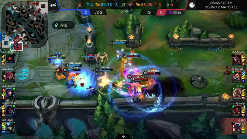 【LOL手游】超燃热身赛JDGvsIG第一局解说10